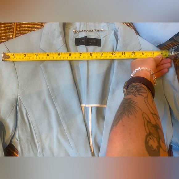 BABY BLUE RAG AND BONE SUIT - Picture 9 of 15